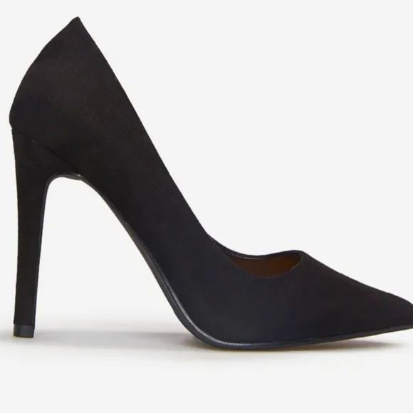 New! Classic black stiletto heels pumps shoes party formal prom size 11 pointed - Picture 1 of 11